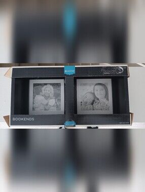 Home Double 4x4in Black Photo Frame Set - Black